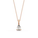 Load image into Gallery viewer, Solitaire Pear Lab Grown Diamond Pendant by Stefee