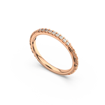 Load image into Gallery viewer, Round Embellished  Lab Grown Diamond Band by Stefee Jewels