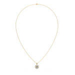 Load image into Gallery viewer, Floral Radiance  Lab Grown Diamond  Pendant Set by Stefee Jewels
