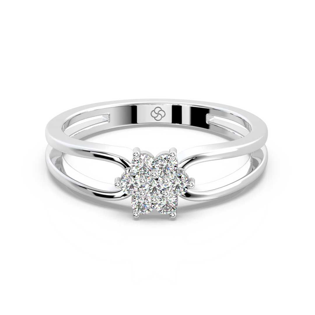 Halo-Star  Lab Grown Diamond Ring by Stefee Jewels