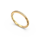 Load image into Gallery viewer, Round Embellished  Lab Grown Diamond Band by Stefee Jewels