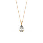 Load image into Gallery viewer, Solitaire Pear Lab Grown Diamond Pendant by Stefee