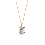 Load image into Gallery viewer, Solitaire Oval Lab Grown Diamond Pendant by Stefee