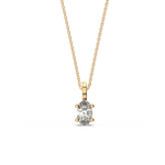 Load image into Gallery viewer, Solitaire Oval Lab Grown Diamond Pendant by Stefee