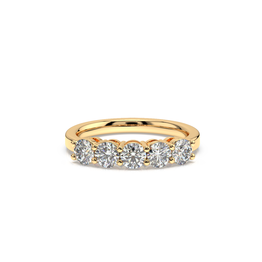 5-Stone Round Vows Lab Grown - Engagement Diamond Ring by Stefee
