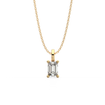 Load image into Gallery viewer, Solitaire Emerald Lab Grown Diamond Pendant by Stefee