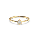 Load image into Gallery viewer, Round-Dewdrop Lab Grown Diamond Ring by Stefee Jewels