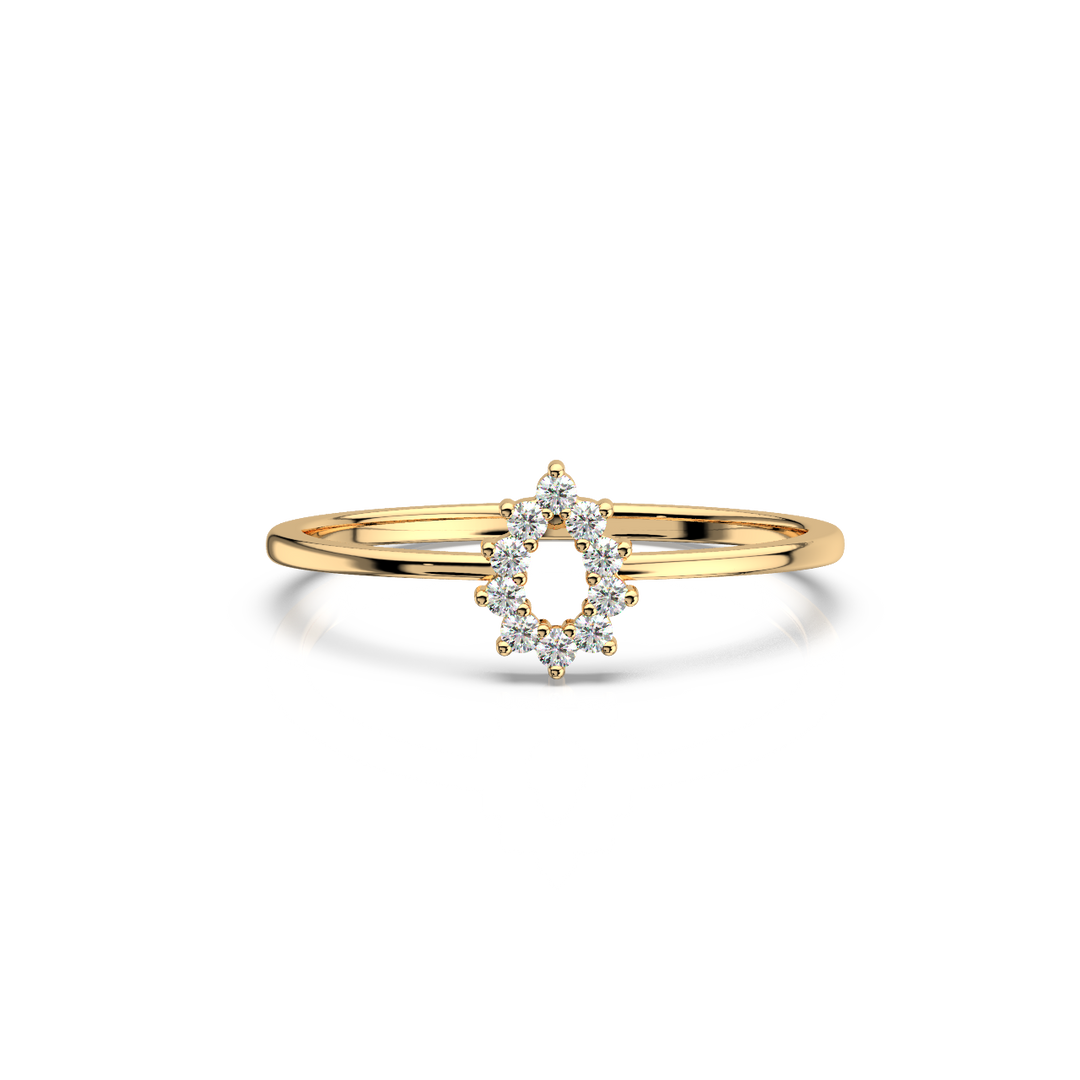 Open Dewdrop Round Lab Grown Diamond  Ring by Stefee
