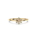 Load image into Gallery viewer, Small Flower Lab Grown Diamond Clustered Ring by Stefee Jewels