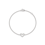 Load image into Gallery viewer, Open Heart Chain Lab Grown Diamond Bracelet by Stefee