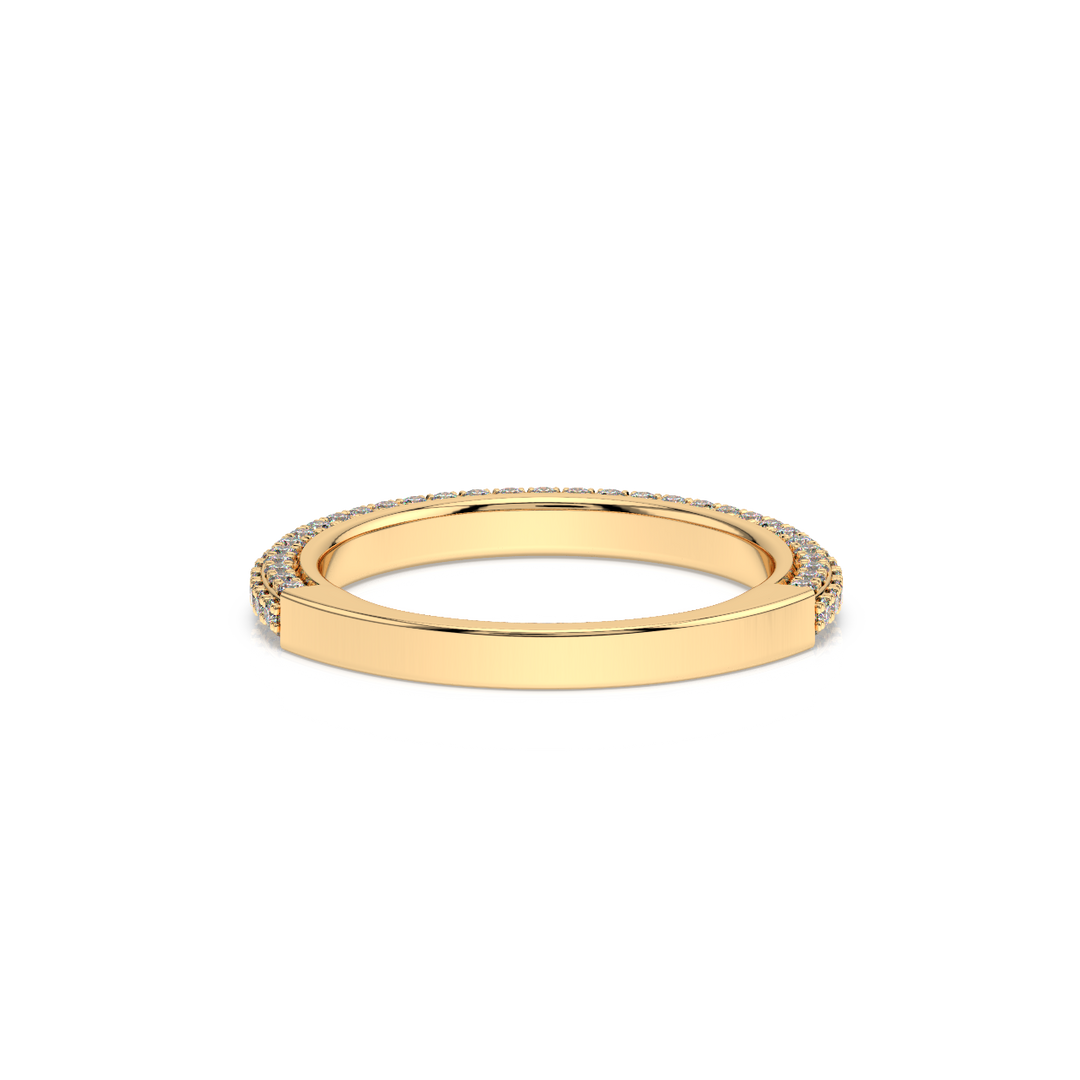 Embellished Lace Band Lab Grown - Engagement Diamond Ring by Stefee Jewels