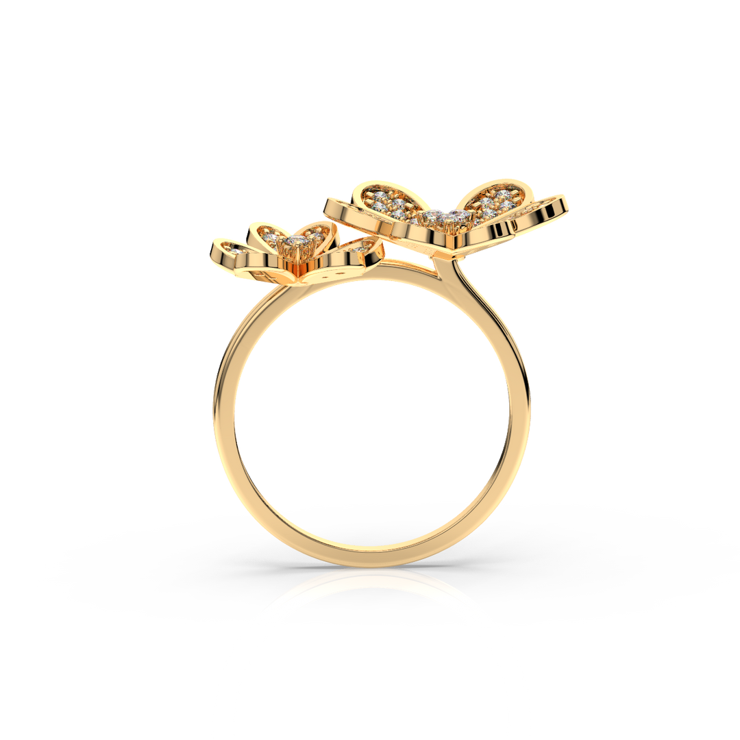 Complimenting Flowers Lab Grown Diamond Ring by Stefee