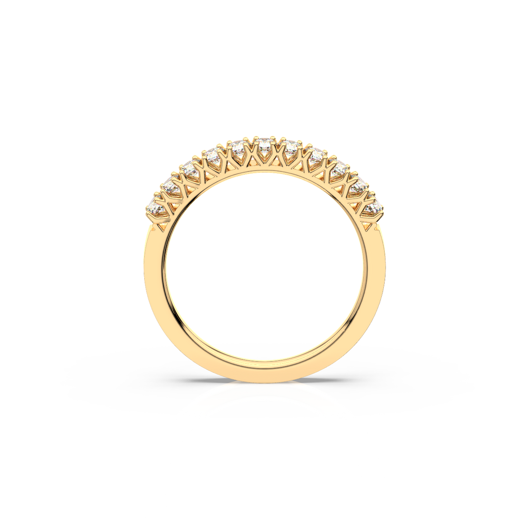11-Stone Round Vows Lab Grown - Engagement Diamond Ring by Stefee Jewels