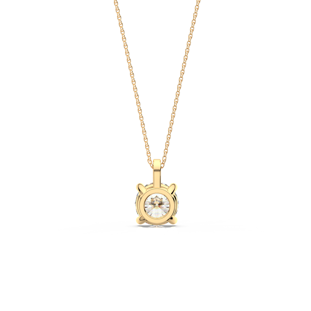 Solitaire Round Lab Grown Diamond Pendant by Stefee