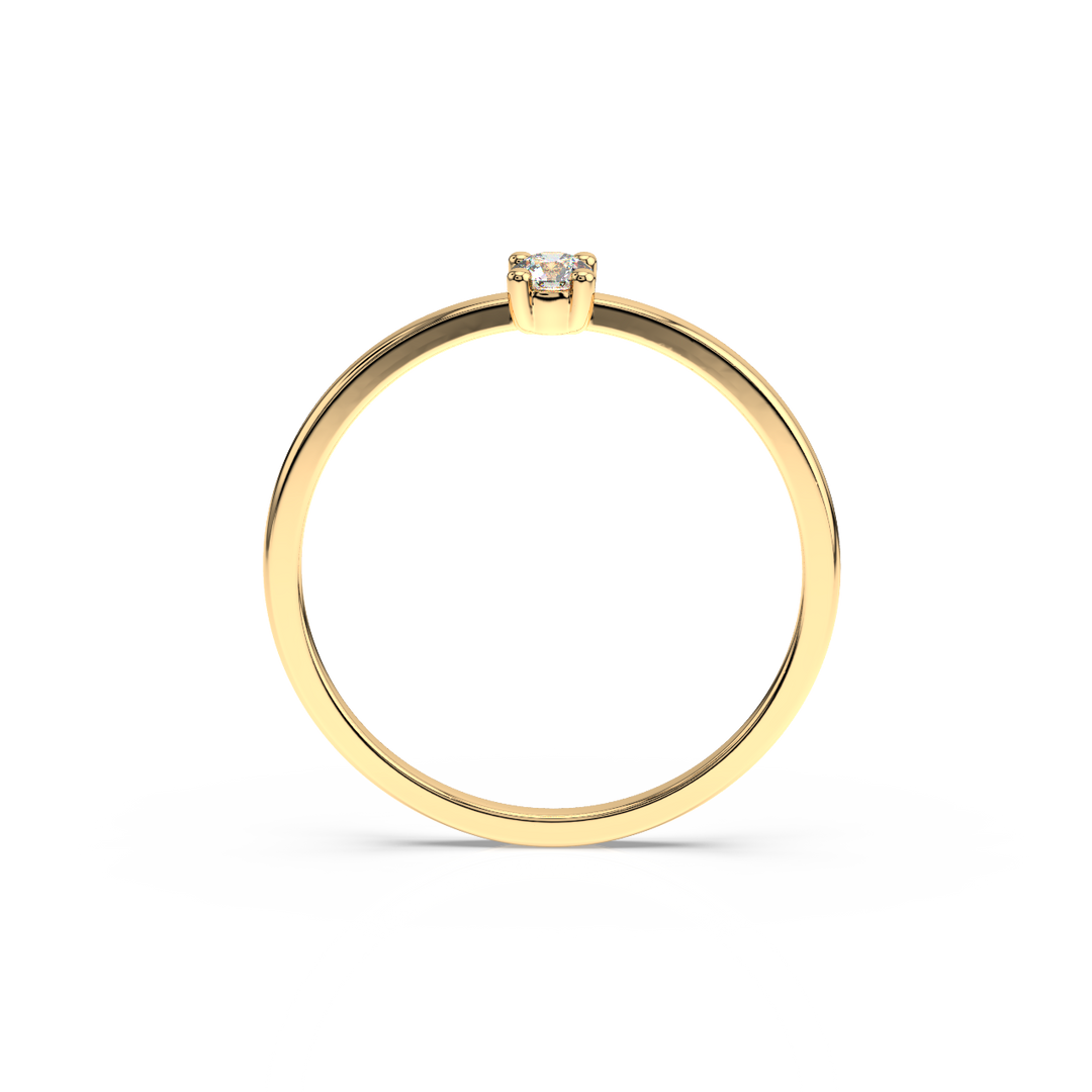 Tiny Diamond Lab Grown Diamond Ring by Stefee Jewels