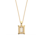 Load image into Gallery viewer, Solitaire Emerald Lab Grown Diamonds Pendant by Stefee