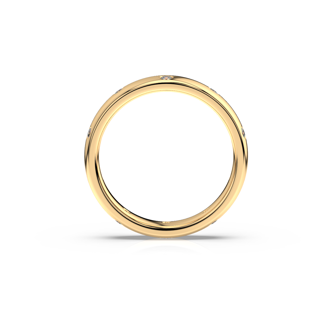 Stacking Band Ring with Lab Grown Diamond by Stefee