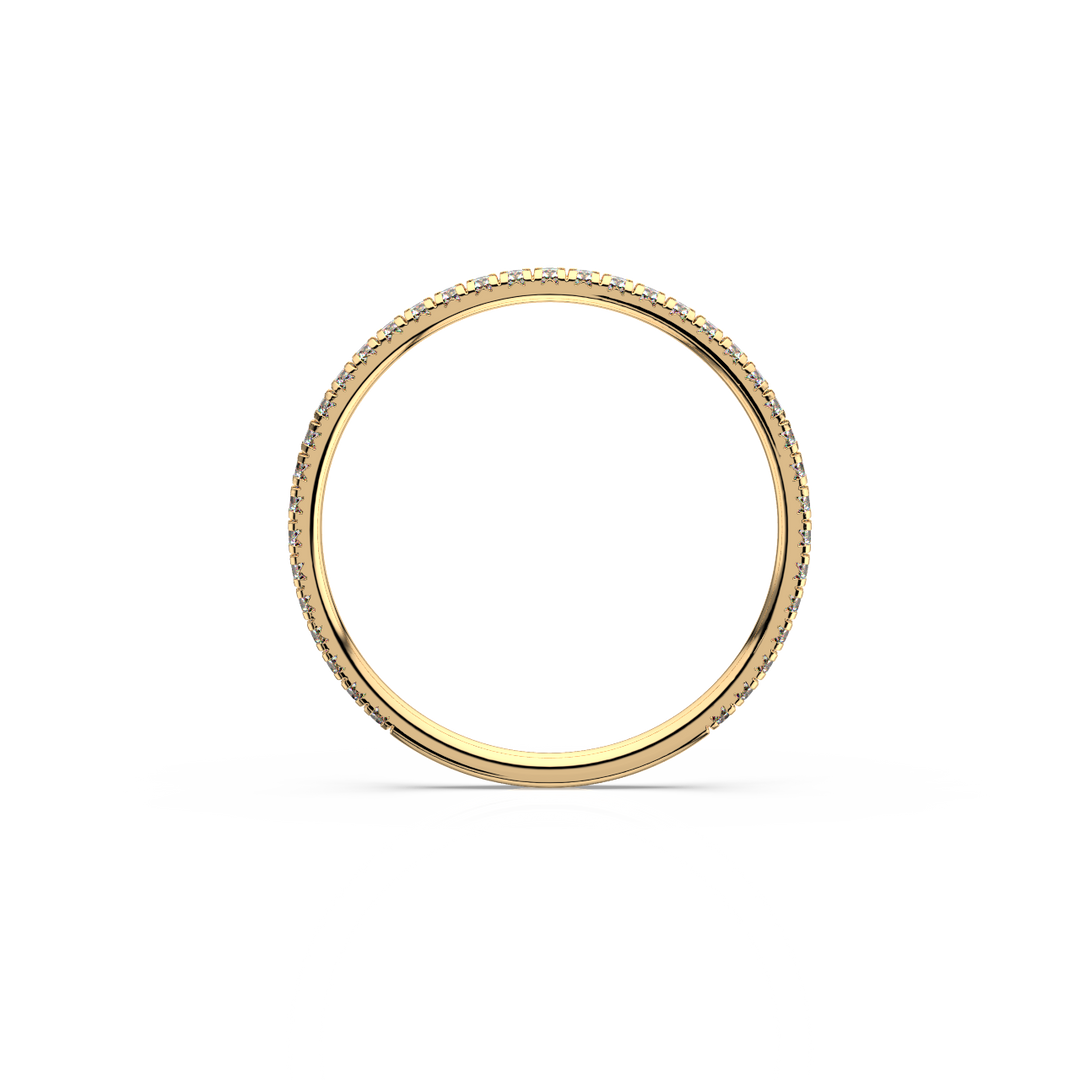 Half Eternity Lab Grown Diamond Ring by Stefee Jewels
