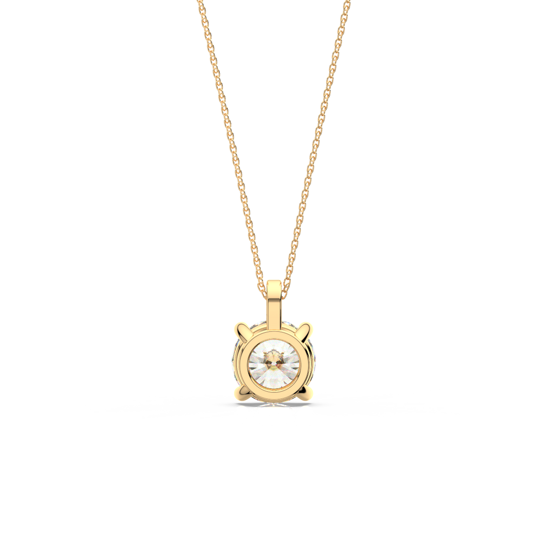 Solitaire Round Lab Grown Diamond Pendant by Stefee