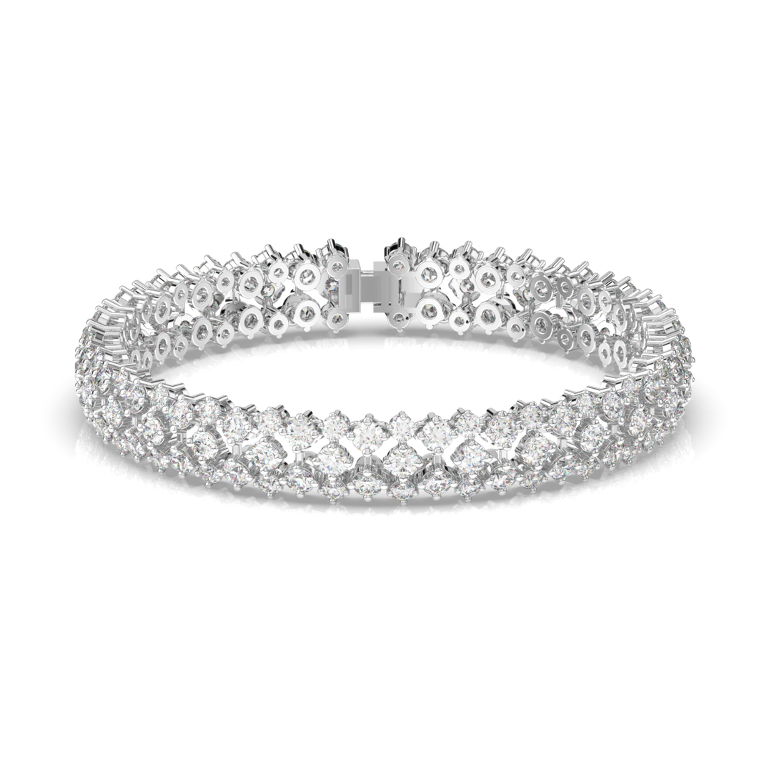 Gracefull Link Lab Grown Diamond Bracelet by Stefee Jewels