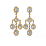 Load image into Gallery viewer, Shining Stars Lab Grown Diamond Drop Earrings by Stefee Jewels
