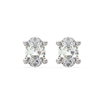 Load image into Gallery viewer, Solitaire Oval Lab Grown Diamond Studs Earrings by Stefee