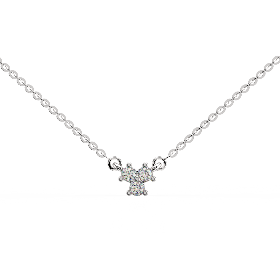 Mixed Cluster Lab Grown Diamond Pendant by Stefee