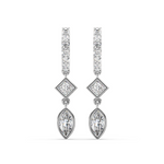 Load image into Gallery viewer, Glittering Grace Lab Grown Diamond Drop Earrings by Stefee Jewels
