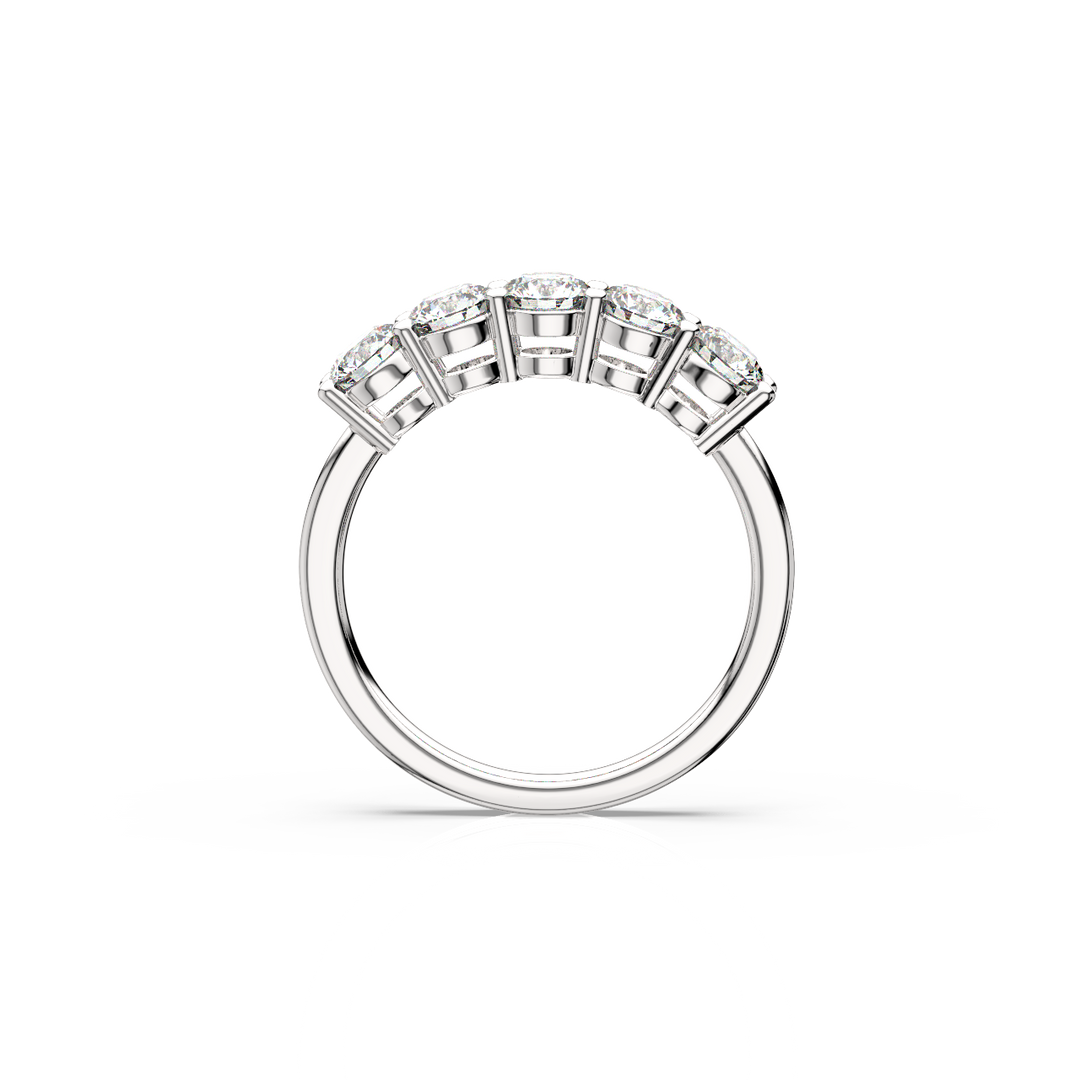 5-Stone Round Vows Lab Grown - Engagement Diamond Ring by Stefee