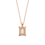 Load image into Gallery viewer, Solitaire Emerald Lab Grown Diamonds Pendant by Stefee