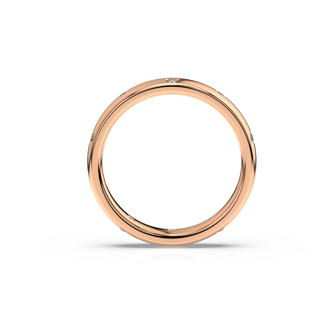 Stacking Band Ring with Lab Grown Diamond by Stefee