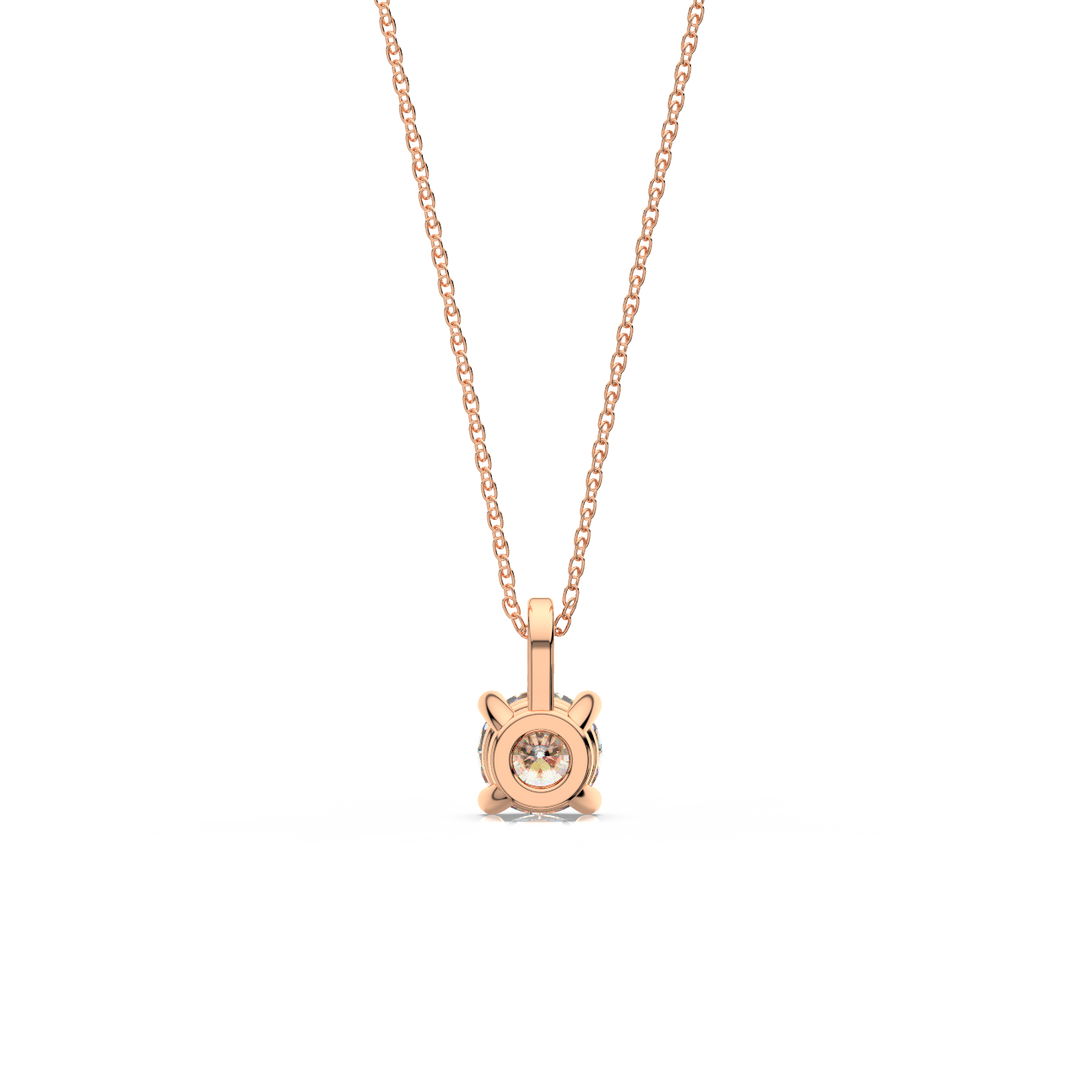 Solitaire Round Lab Grown Diamond Pendant by Stefee