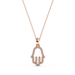Load image into Gallery viewer, Hamsa Lab Grown Diamond Pendant by Stefee