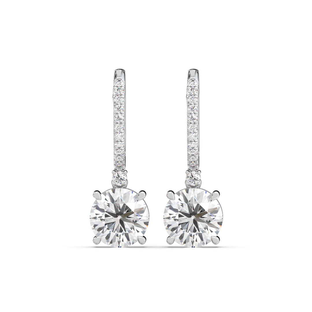 Classic  Lab Grown Diamond  Dangles By Stefee Jewels