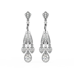 Load image into Gallery viewer, Ambrosia Star Lab Grown Diamond Drop Earrings by Stefee Jewels
