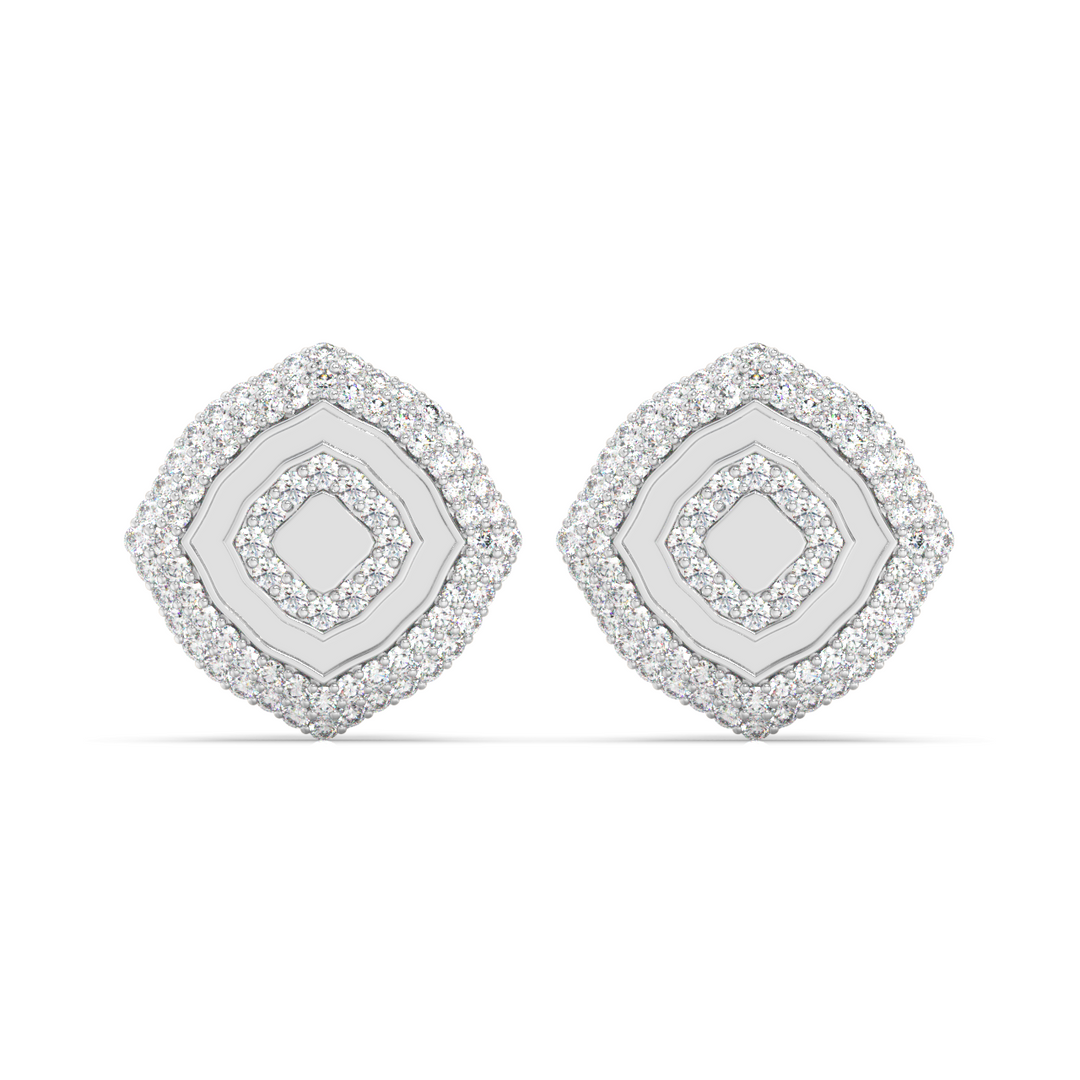 Shimmering Light Lab Grown Diamond Studd Earrings by Stefee Jewels