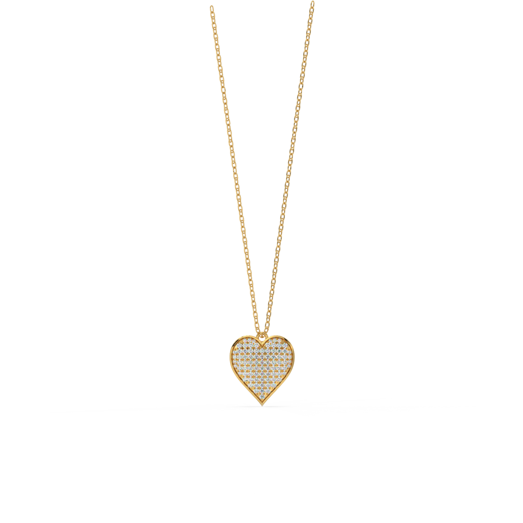 Heart Lab Grown Diamond Pendant by Stefee