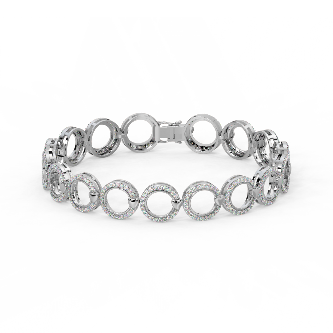 Radiant Fusion Lab Grown Diamond Bracelet by Stefee Jewels