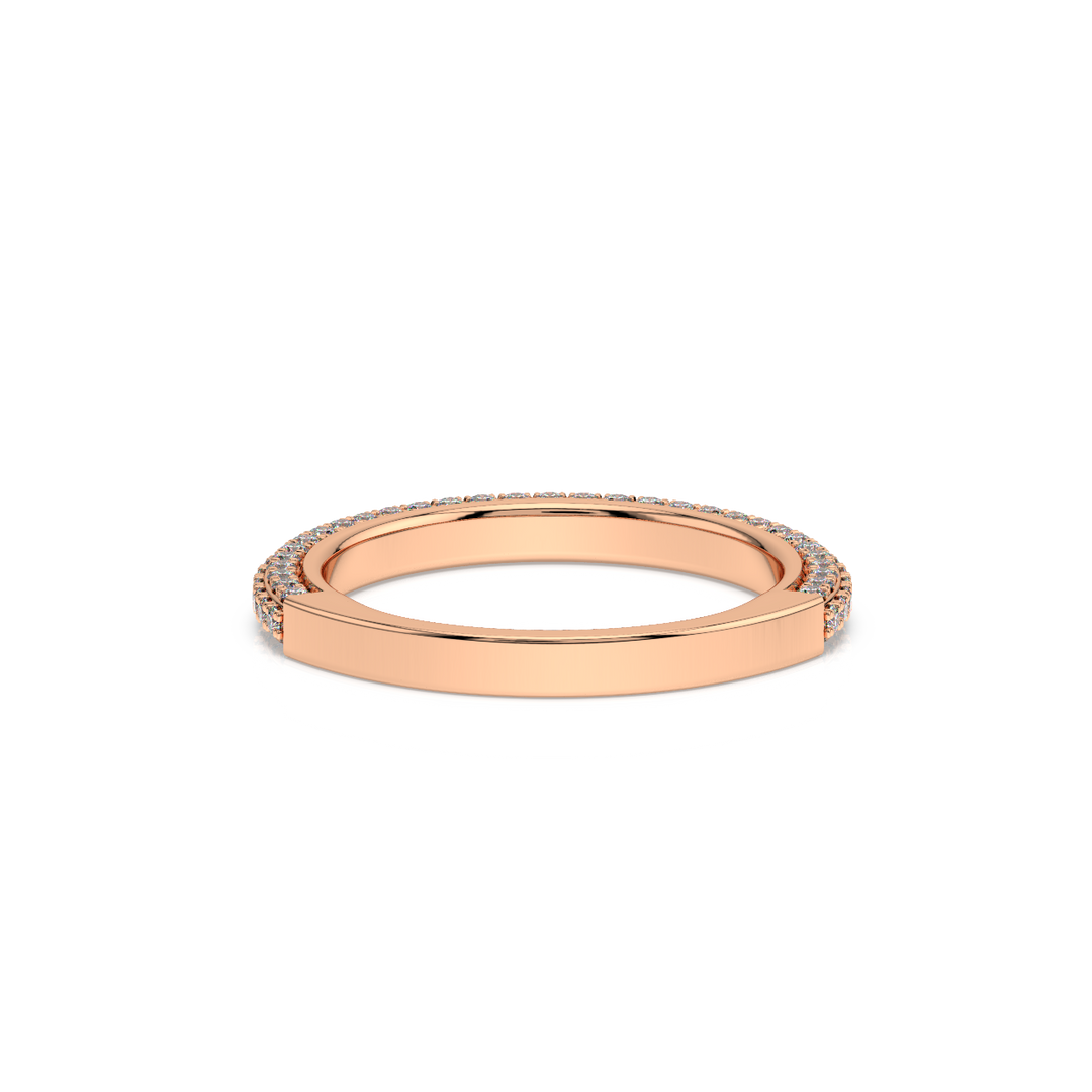 Embellished Lace Band Lab Grown - Engagement Diamond Ring by Stefee Jewels