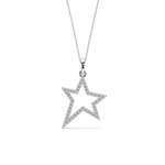Load image into Gallery viewer, Open Star Lab Grown Diamond Pendant by Stefee