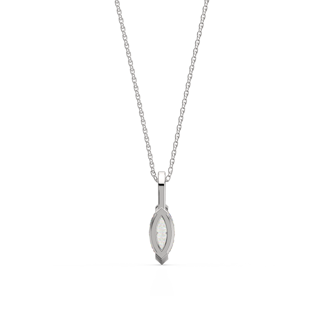 Solitaire Marquise Lab Grown Diamond Pendant by Stefee