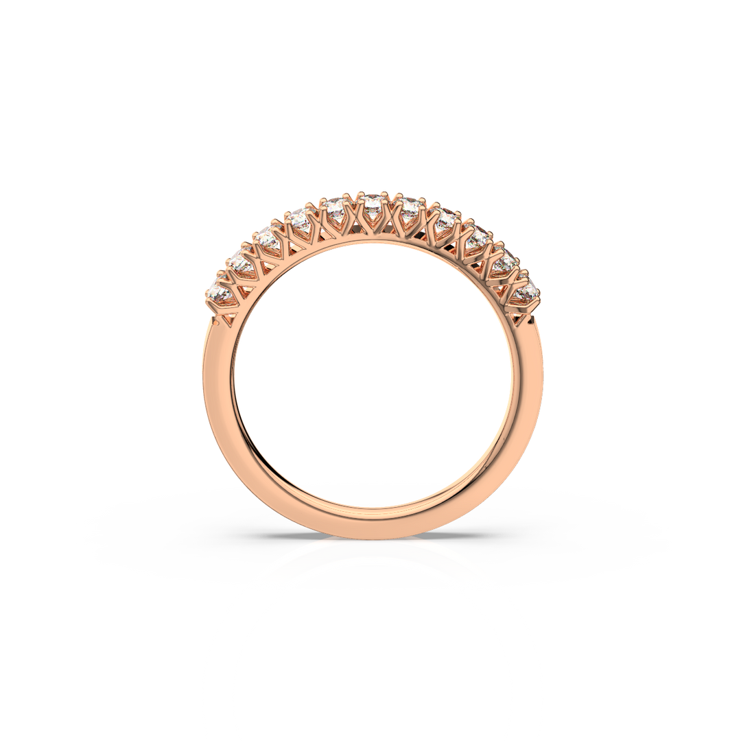 11-Stone Round Vows Lab Grown - Engagement Diamond Ring by Stefee Jewels