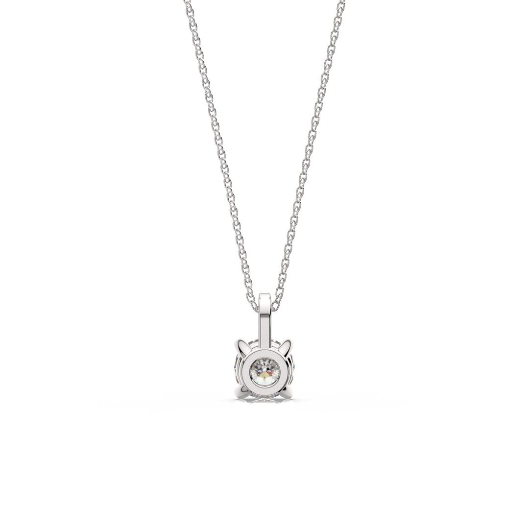 Solitaire Round Lab Grown Diamond Pendant by Stefee