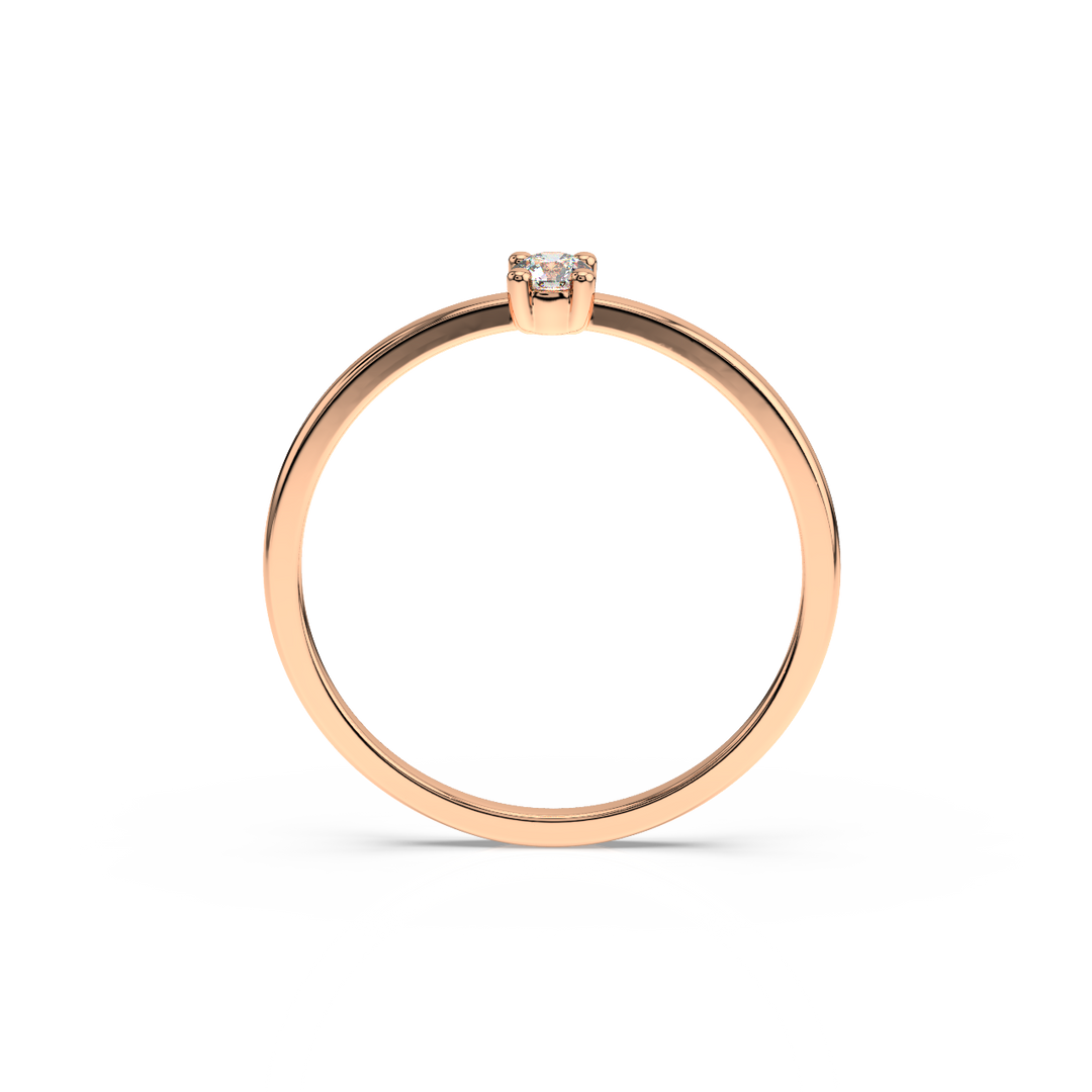 Tiny Diamond Lab Grown Diamond Ring by Stefee Jewels