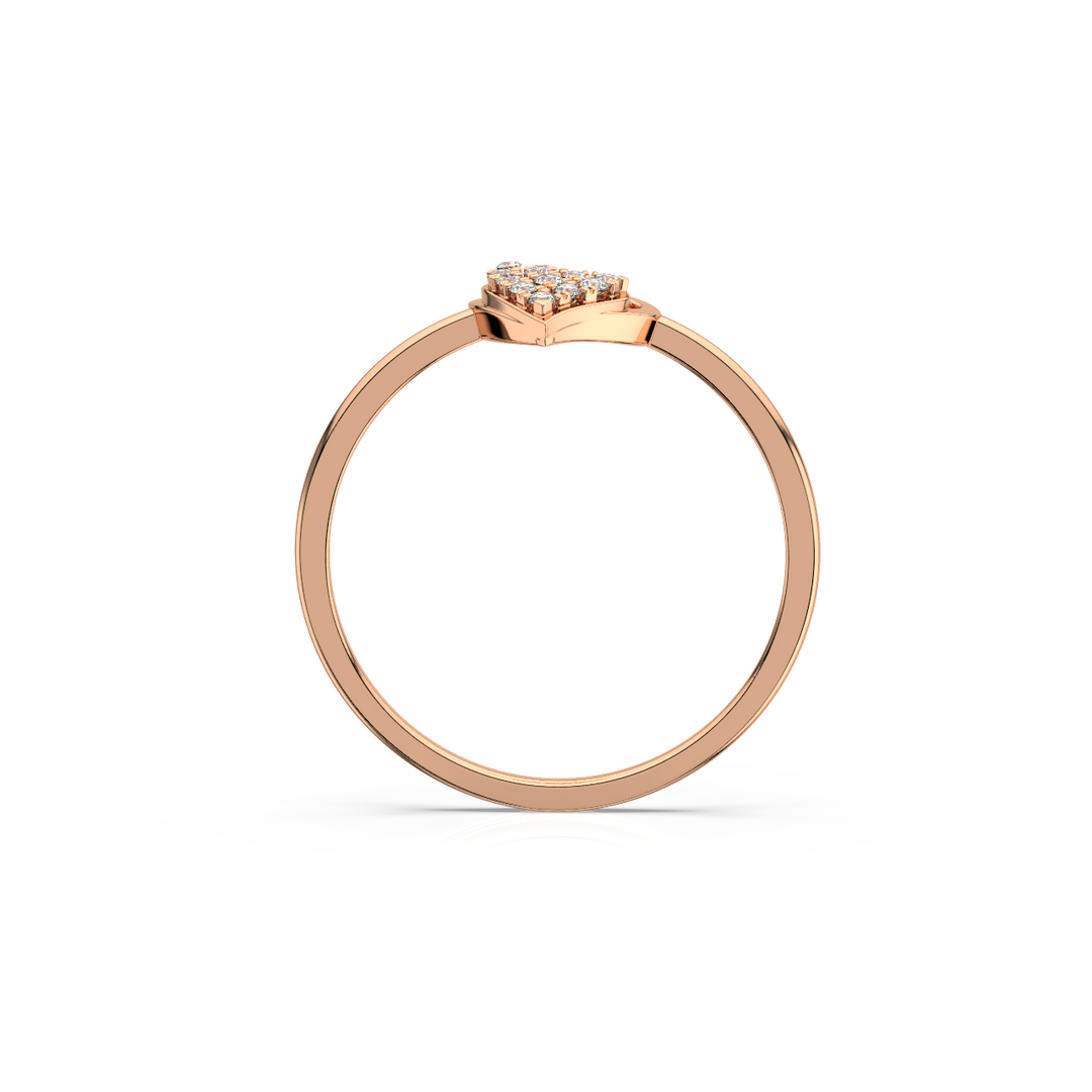 Heart On Fire Lab Grown Diamond Ring by Stefee Jewels