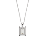 Load image into Gallery viewer, Solitaire Emerald Lab Grown Diamonds Pendant by Stefee