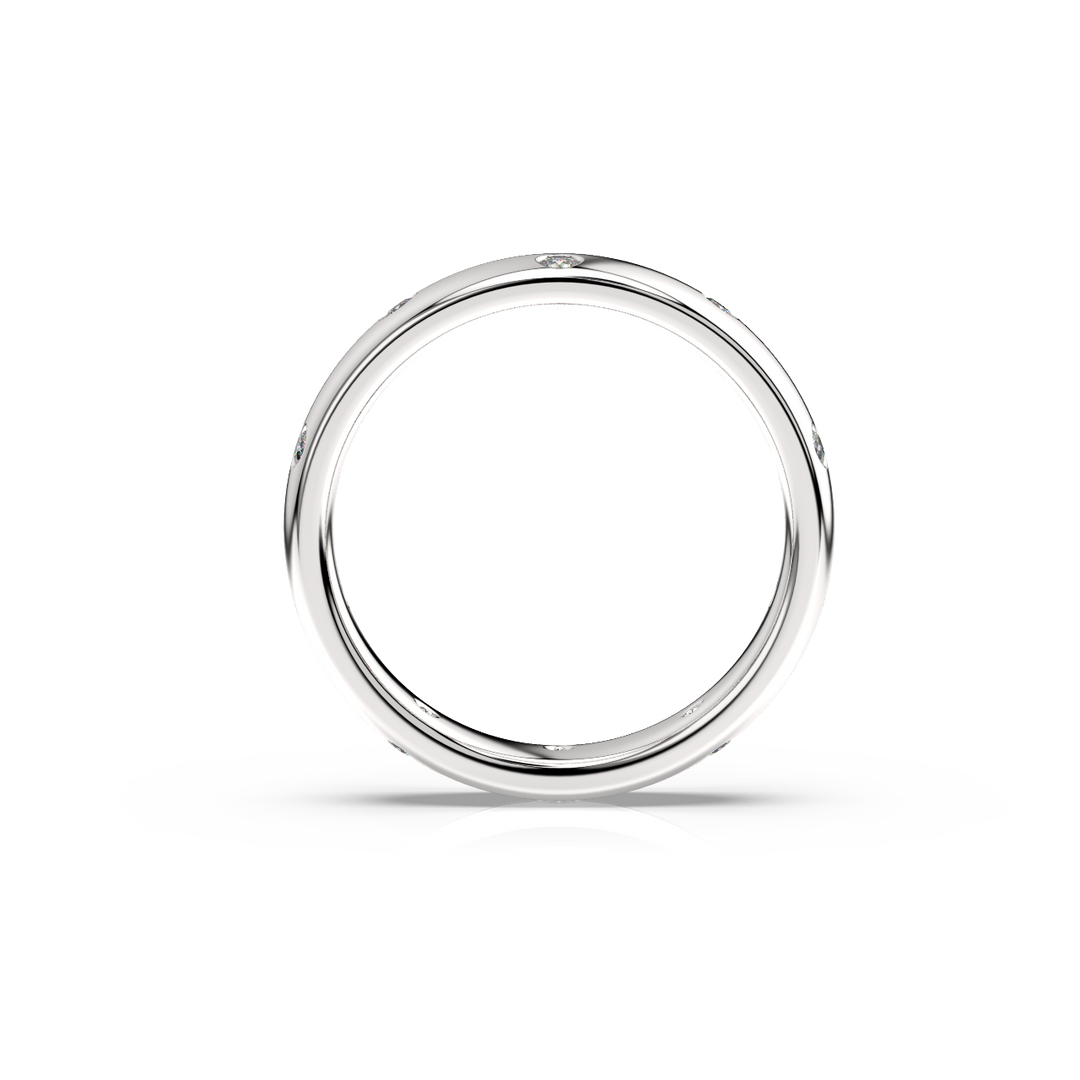 Stacking Band Ring with Lab Grown Diamond by Stefee