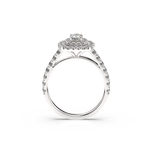 Load image into Gallery viewer, Double Halo Lab Grown - Engagement Diamond Ring by Stefee Jewels
