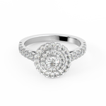 Load image into Gallery viewer, Lab Grown Diamond Cluster Double Halo - Engagement Ring by Stefee Jewels
