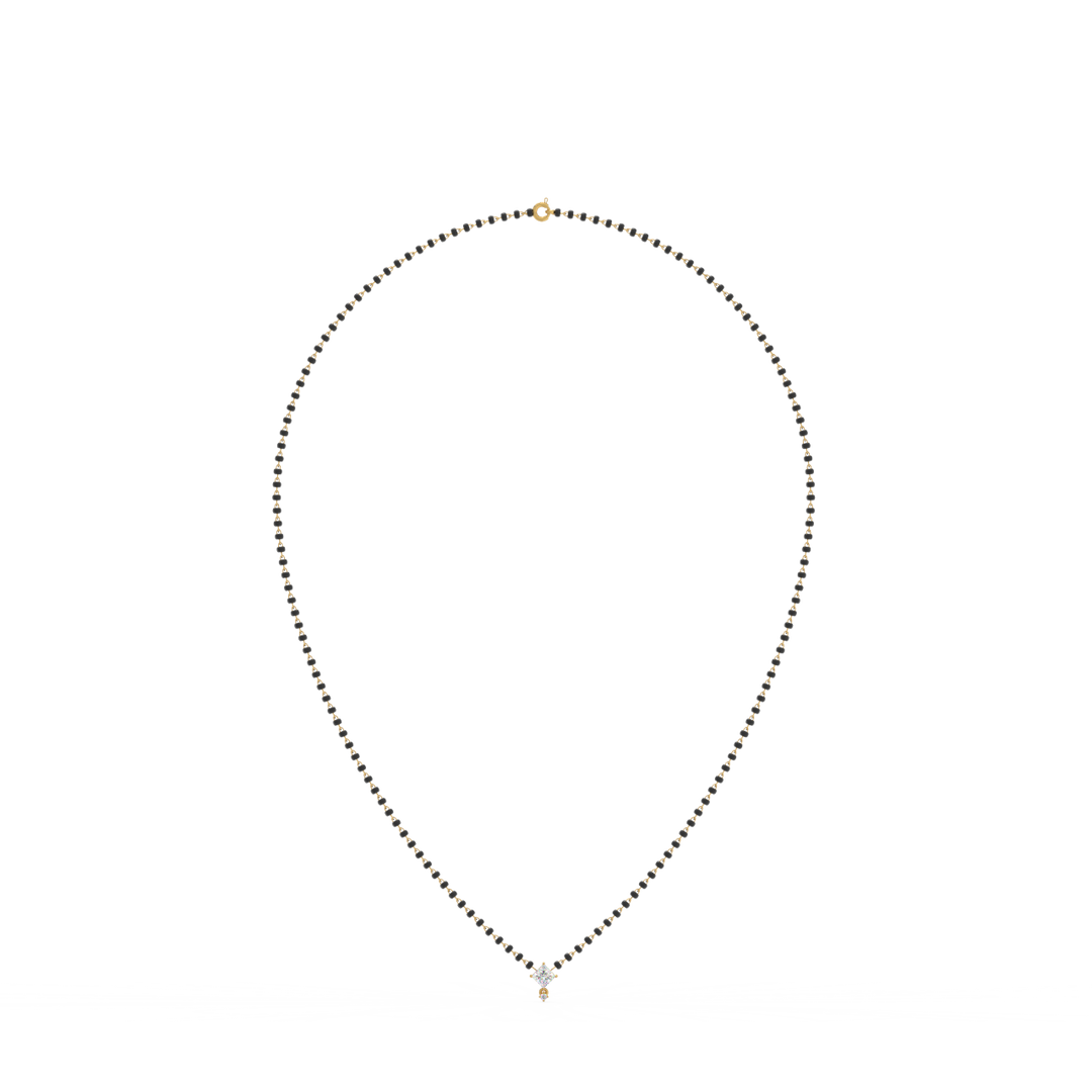 Elegant Pendant Lab Grown Diamond Mangalsutra by Stefee Jewels